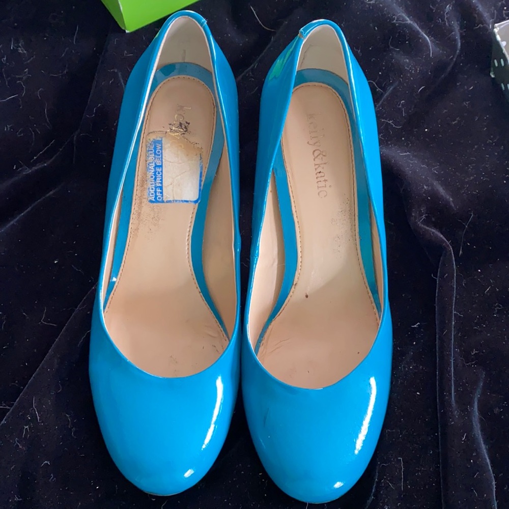 Patent leather 9.5 Teal